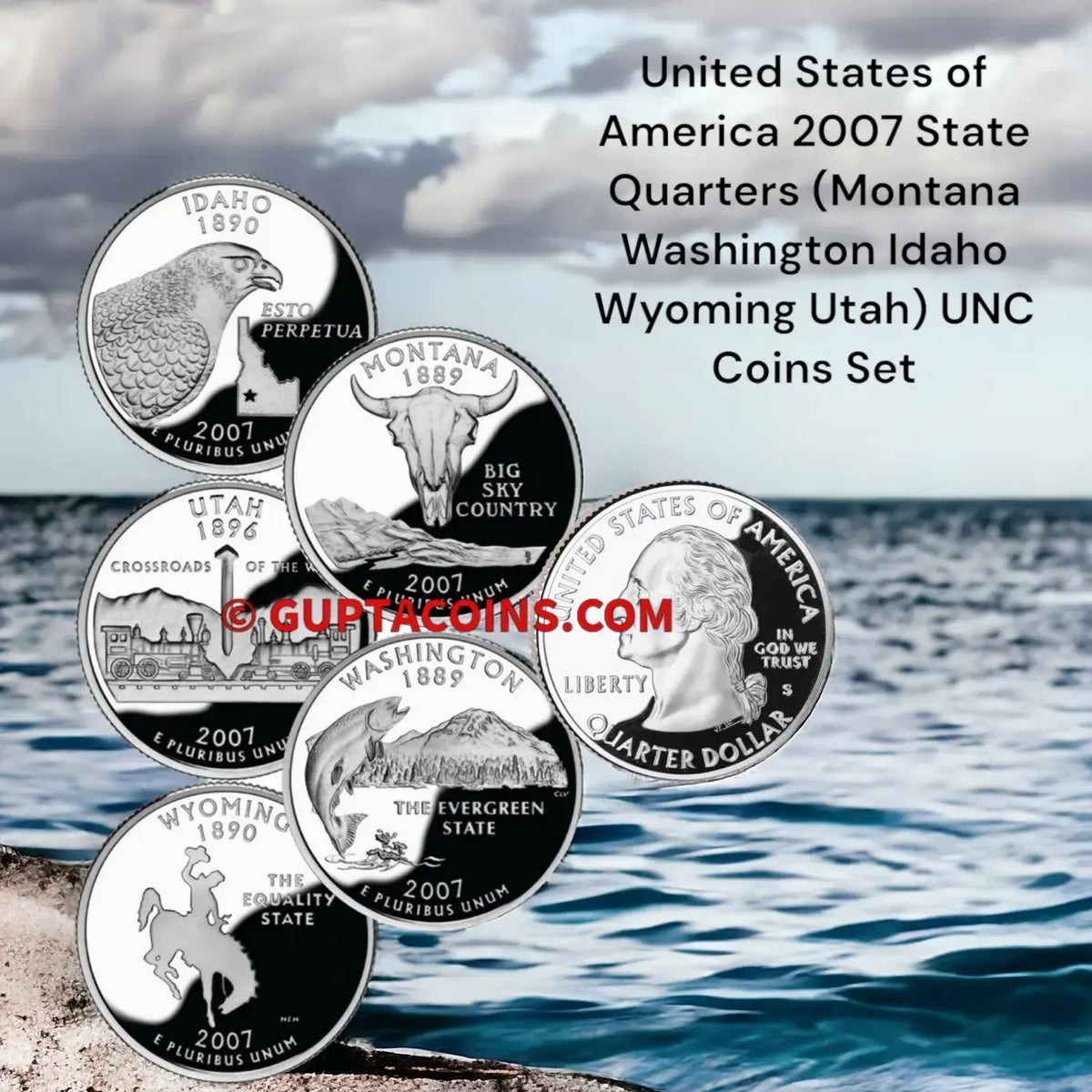 USA 2007 State Quarters UNC Coins Set Lowest Price