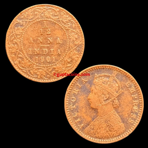 British India Victoria Empress Issue (c. 1877–1901) – Historical Numismatic Collectible