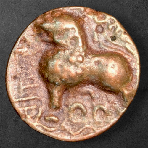 Ancient India – Satavahana Dynasty
Siri Satakarni – Junnar Lion Potin | Lion & Yupa Type