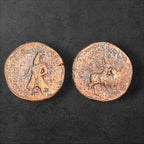 Ancient Kushan Empire Vima Kadphises Copper Tetradrachm – Shiva & Nandi – 16.75g – c. 105–130 CE