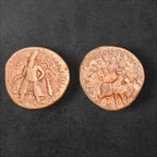 Ancient Kushan Empire Vima Kadphises Copper Tetradrachm – Shiva & Nandi – 16.75g – c. 105–130 CE