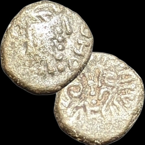 Ancient India - Gupta Empire - Silver Drachma of Kumar Gupta II (AD 425-475) 'Garuda' Type