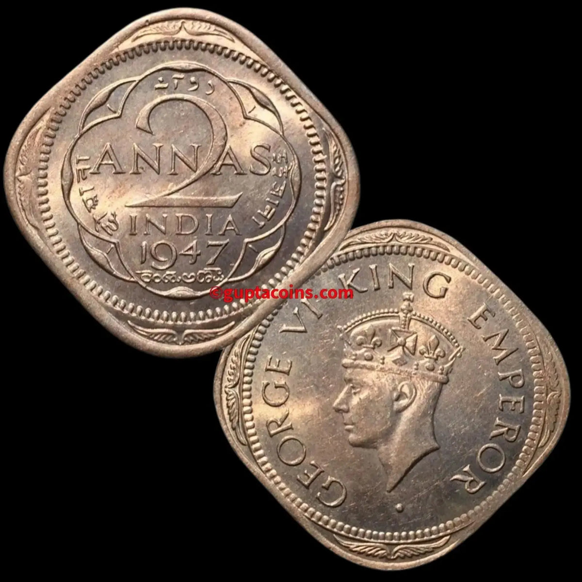 British India George VI Issue (c. 1946–1947) – Independence-Era Numismatic Collectible