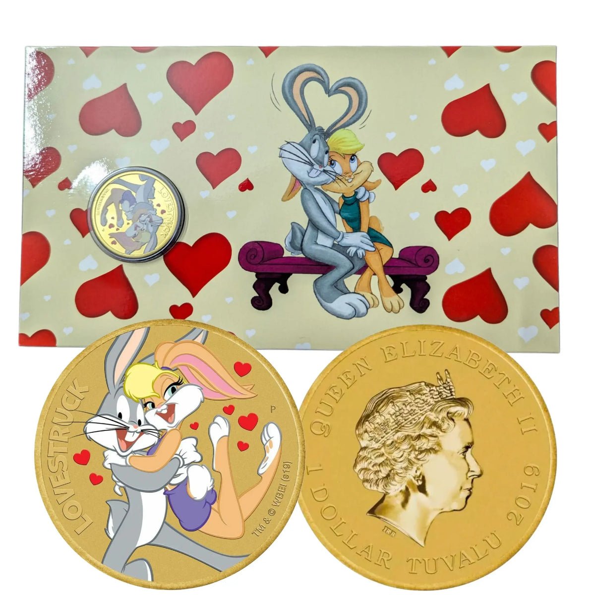 2019 Looney Tunes “Lovestruck” PNC – Bugs Bunny & Lola Commemorative Cover (Perth Mint Issue)