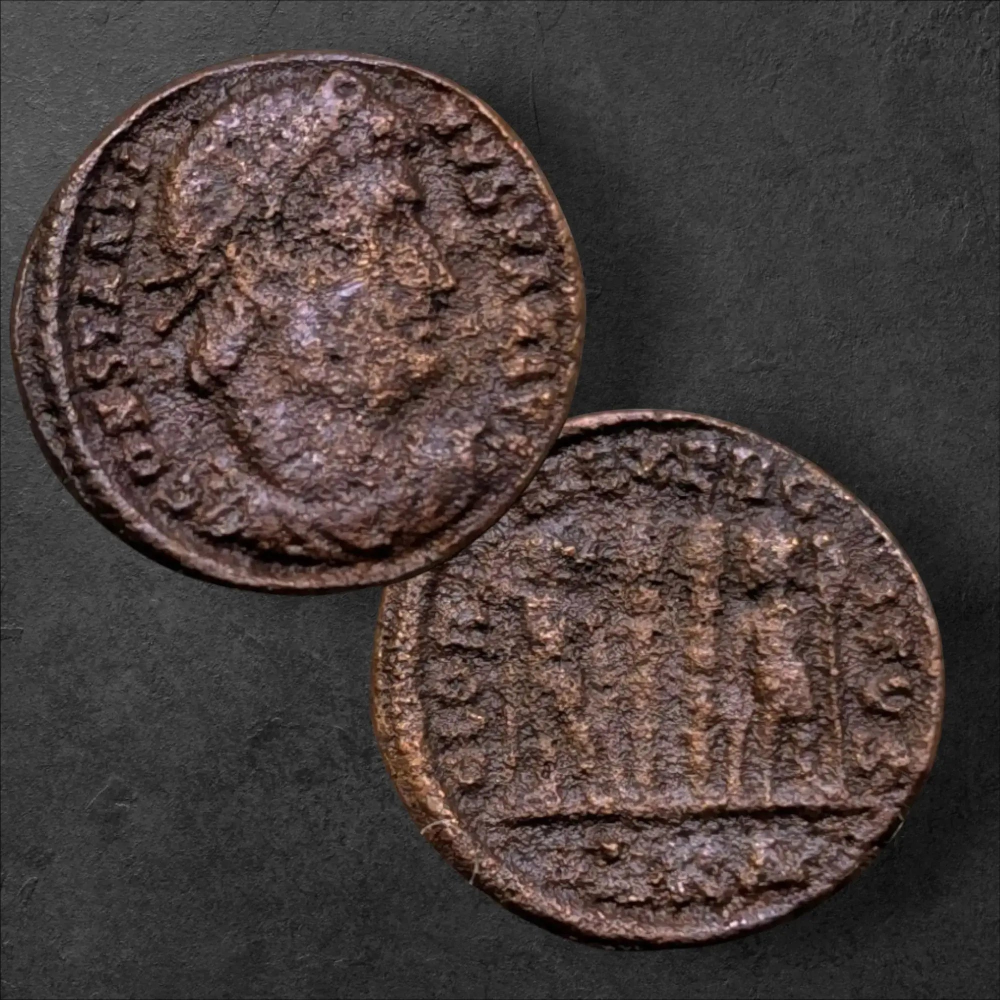 Roman Empire Constantine I “The Great” – Gloria Exercitus Type (c. AD 330–335) Ancient Numismatic Collectible