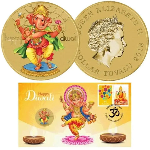 2018 Happy Diwali Colored PNC – Perth Mint Commemorative Pack (Limited Issue)