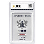Ghana 2027 Lord Hanuman 1 Cedi Commemorative Silver Note – 1g .999 Fine Silver – Mintage 666 – Individually Serialised – TQG Graded