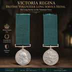 Queen Victoria British Volunteer Long Service Medal – Silver Military Service Award – “For Long Service in the Volunteer Force” – Victorian Era