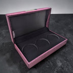 Gupta Coins Premium Burgundy Velvet Box for Three Coins