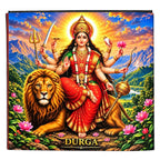 Ghana 2026 Goddess Durga 5 Cedis – 1 oz .999 Fine Silver Coin – High Relief, Gold Gilded & Colorized – Durga with Lion