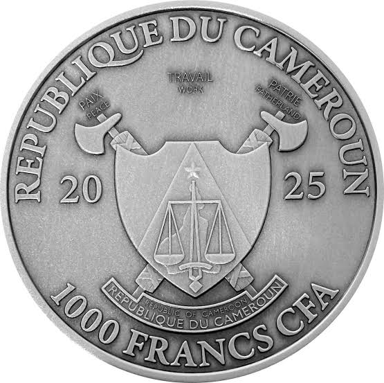 2025 Cameroon 1,000 Francs CFA Khatu Shyam Ji – 1 oz (31.1 g) Fine Silver Coin – Hindu Gods Series – Numbered Limited Mintage of 501