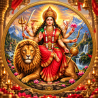 Ghana 2026 Goddess Durga 5 Cedis – 1 oz .999 Fine Silver Coin – High Relief, Gold Gilded & Colorized – Durga with Lion