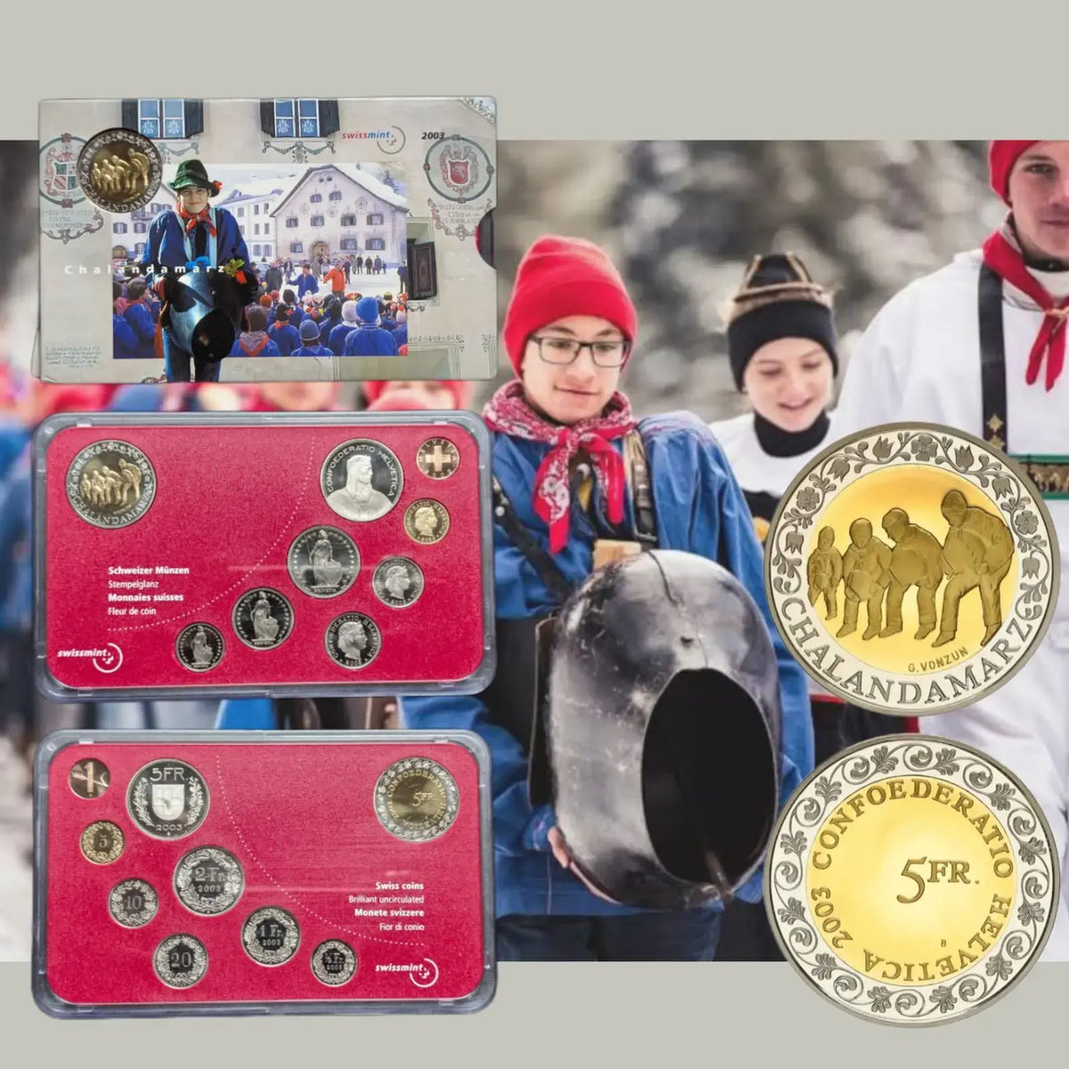 ?? Switzerland – Official Mint Set 2003 “Chalandamarz Festival”